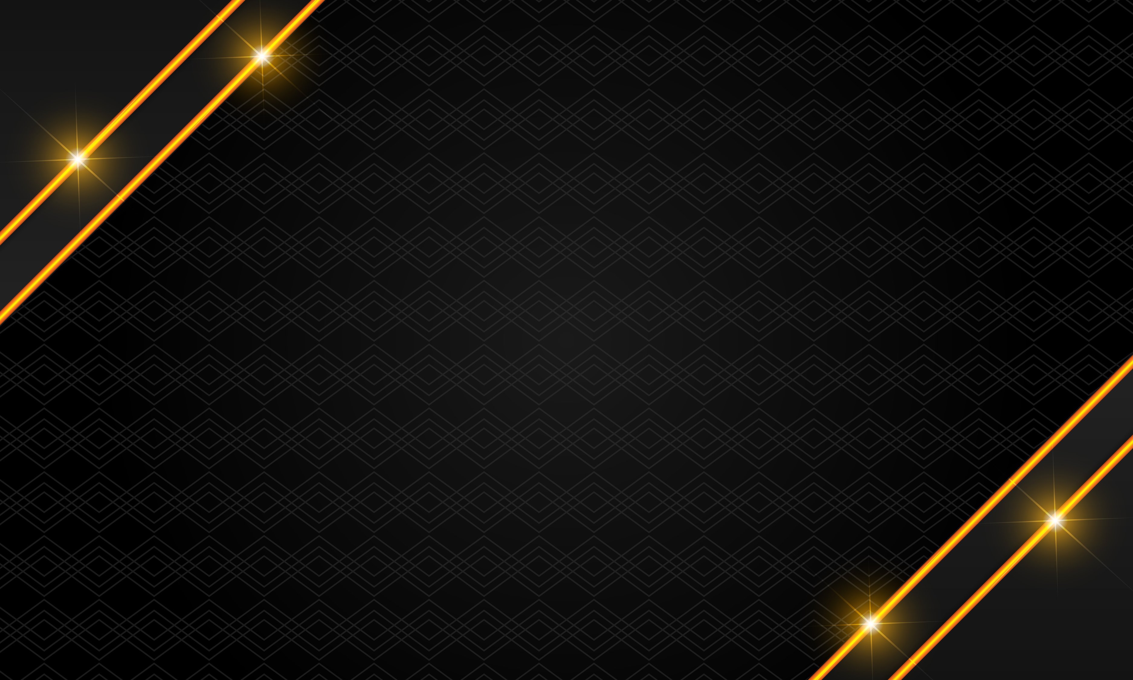 black background with golden line